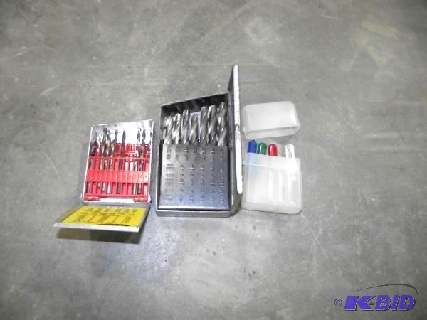 lot 131 image: (2) Partial sets of drill bits and small scre...