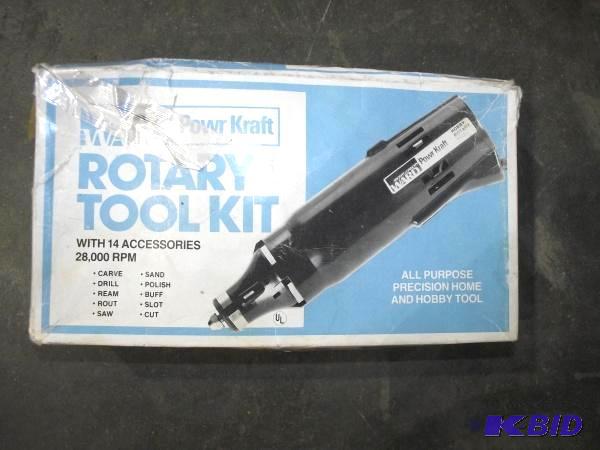 lot 136 image: Powr Kraft rotary tool...