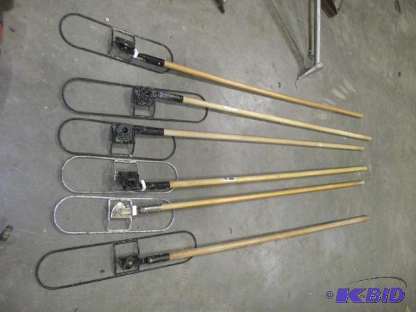 lot 156 image: (6) Dust Mop Handles...