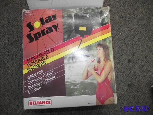 lot 188 image: Solar Sprayer Sun Heated Portable Shower...