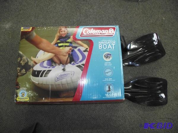 lot 190 image: Coleman Two Person Navigator Boat   Includes ...