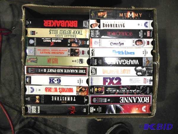 lot 203 image: Box Of Misc. VHS Tapes...