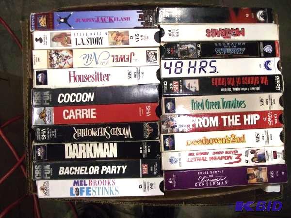 lot 205 image: Box Of Misc. VHS Tapes...