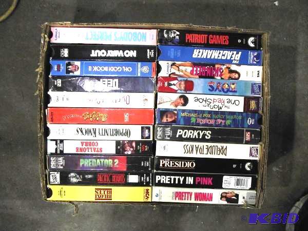 lot 206 image: Box Of Misc. VHS Tapes...