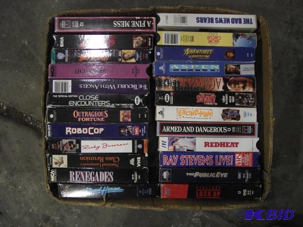 lot 207 image: Box Of Misc. VHS Tapes...