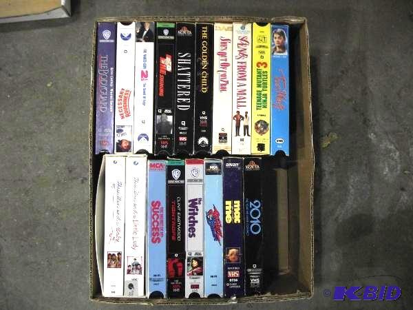 lot 208 image: Box Of Misc. VHS Tapes...