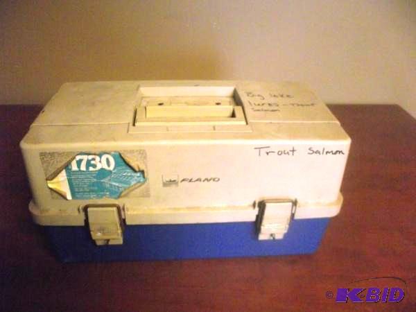 lot 26 image: Tackle Box Filled With Fishing Tackle...