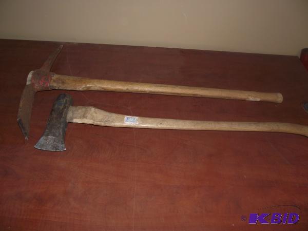 lot 74 image: (1) Pick Ax and (1) Ax...