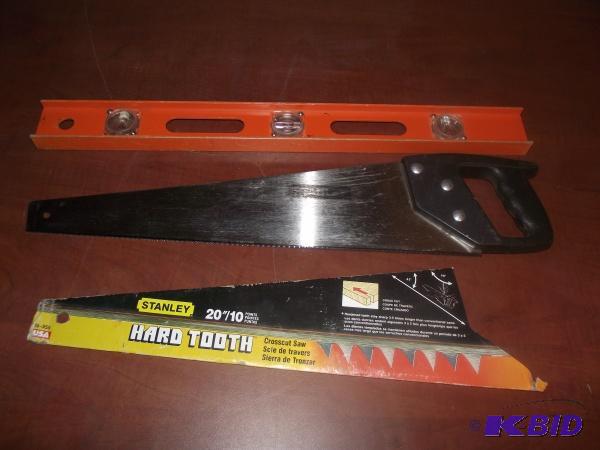 lot 75 image: (1) Level and (1) Saw...