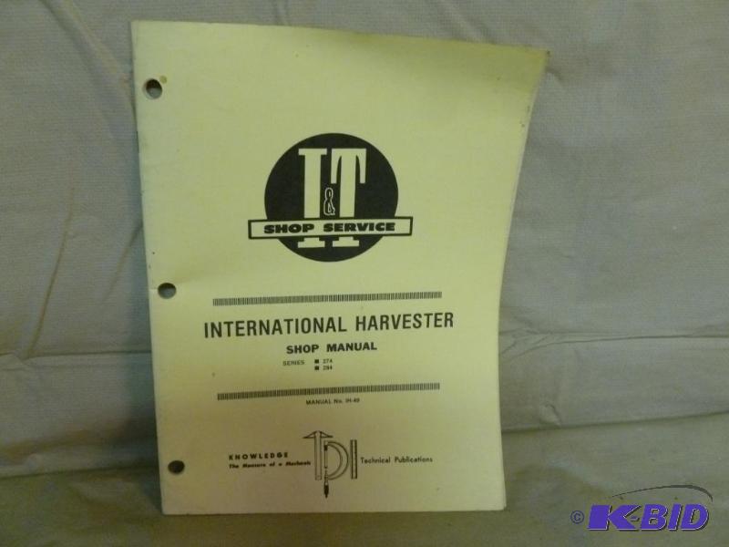 lot 108 image: International Harvester series 274-284 shop m...