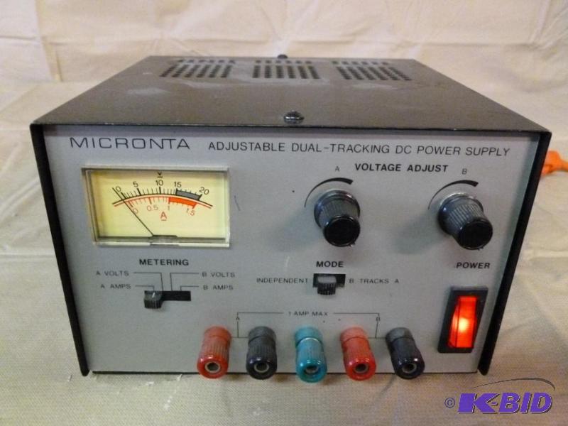 lot 15 image: &nbspMicronta Adjustable Dual - Tracking DC ...