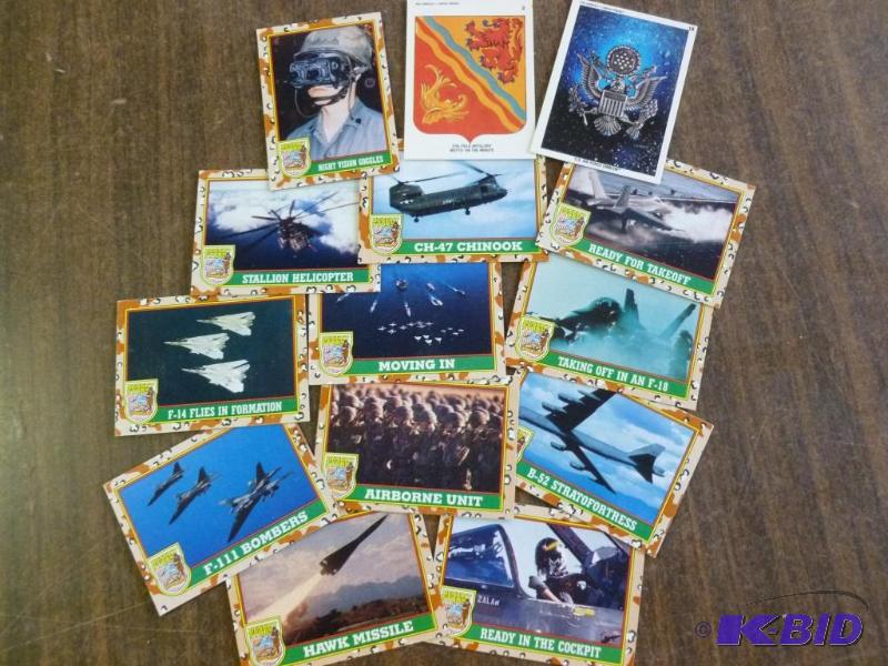 lot 69 image: Lot of fourteen collectible Desert Storm trad...