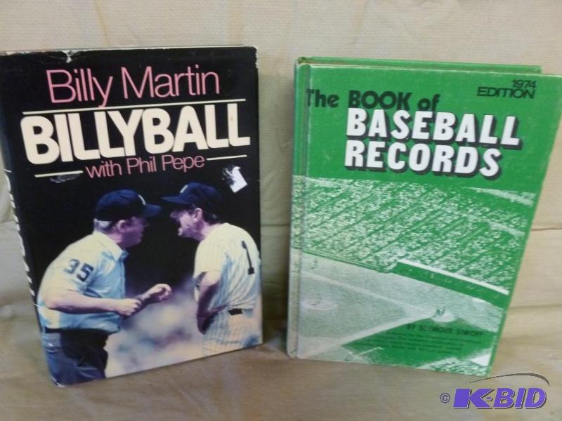 lot 71 image: Lot of two baseball themed books....
