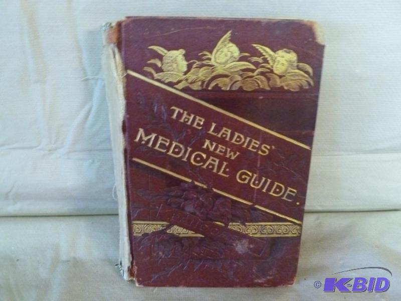 lot 77 image: Antique Book - The Ladies New Medical Guide -...