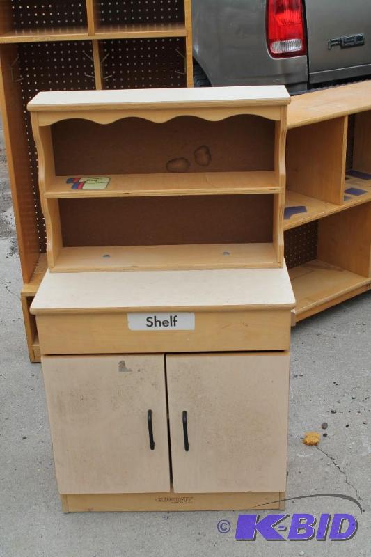 Kitchen Educational Shelve &amp Cupboard Woo...