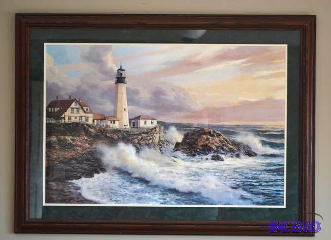 lot 103 image: Light house print 36x24&quot...