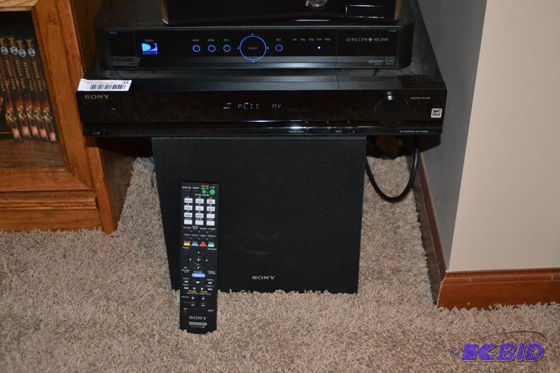 lot 31 image: Sony AV Reciever STR-KS380 with 5 speakers an...