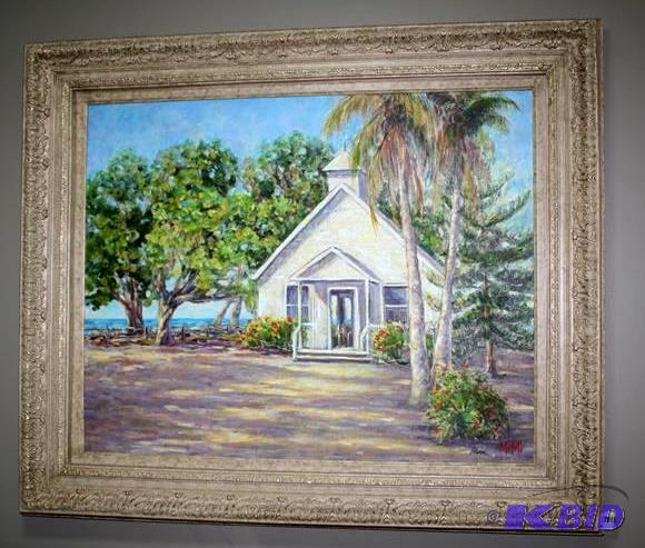 lot 4 image: Framed oil painting signed by Mimi 39x33&quot...