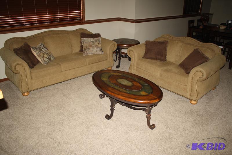 lot 72 image: Family Room Suite &nbsp Love seat 65&quot l...