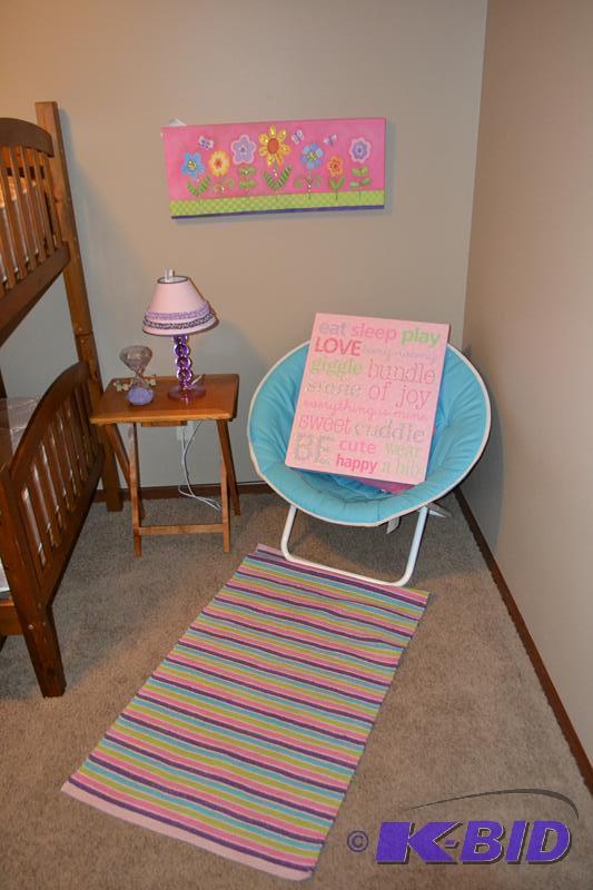 lot 86 image: Girls bedroom decore Signed wall painting&nbs...