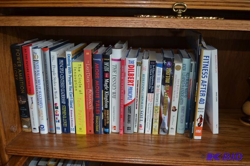 lot 9 image: All books on the three book shelves pictured....