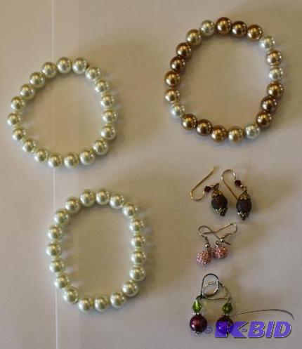 lot 94 image: Bracelets &amp earrings...