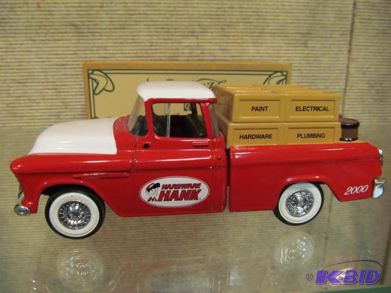 1955 Chevy Cameo Hardware Hank Delivery Truck 125 Scale Die Cast Bank by Ertl