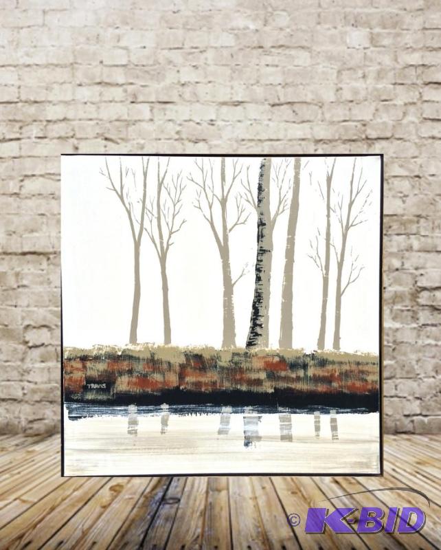 Unbelievable Original oil painting Mid Century Modern by Travis