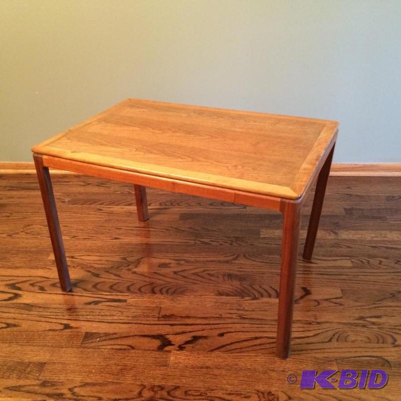 Danish Teak Wood Side Table Mid Century Modern