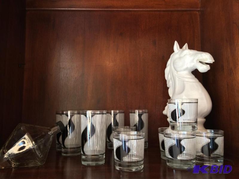 Set of 12 Mad Men Glasses 6 Tall 6 Short