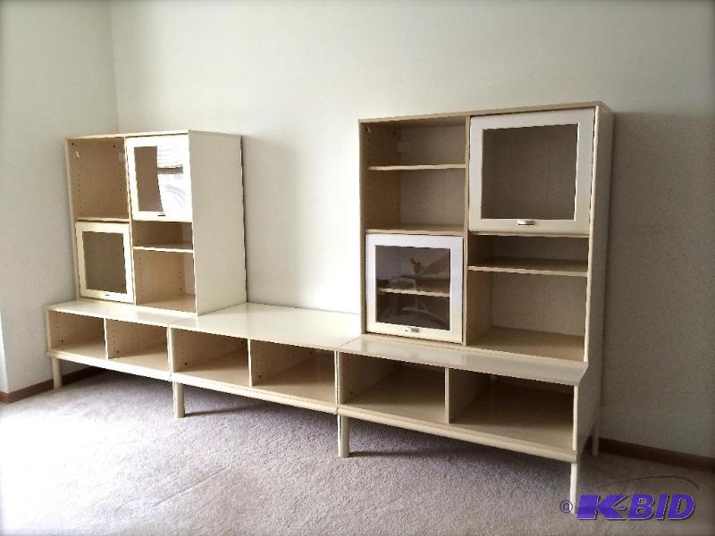 Mid century modern style shelving system