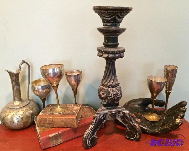 Wooden large Candle Holder