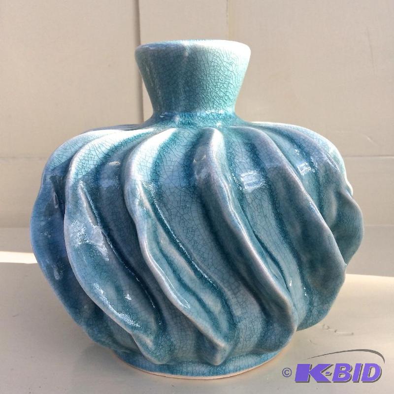Brightly colored pottery