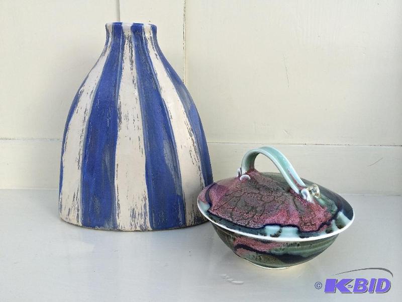 Beautiful Pottery Signed Lot of 2