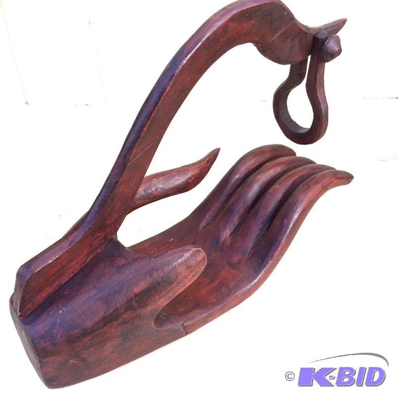 Very cool wine holder teak wood