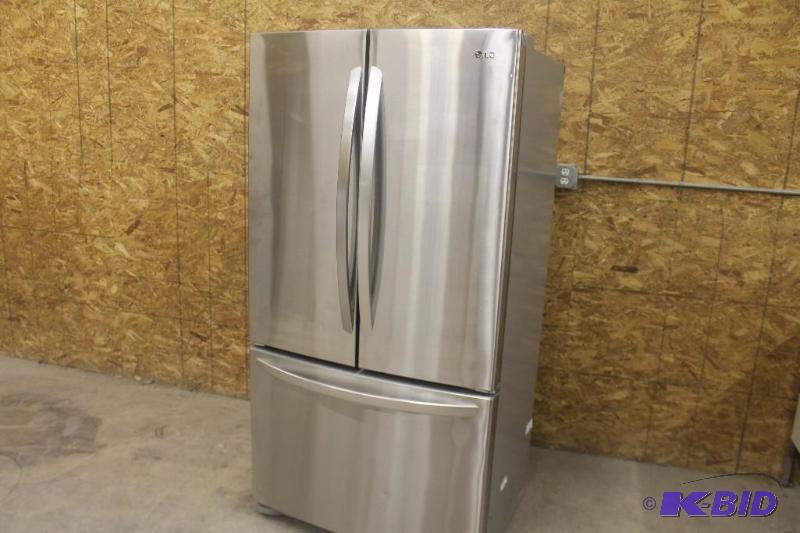 LIKE NEW LG LARGE CAPACITY COUNTER DEPTH 3 DOOR FRENCH DOOR REFRIGERATOR #LFC21776ST