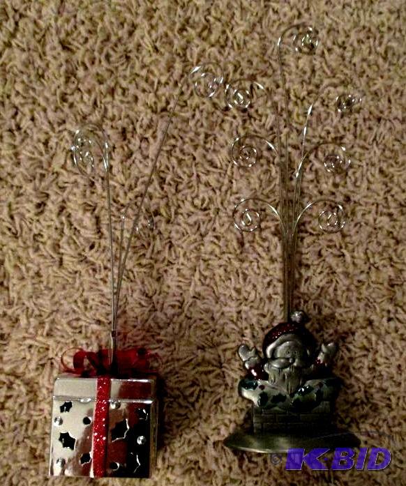 lot 24 image: 2 picture display holders one santa and one g...