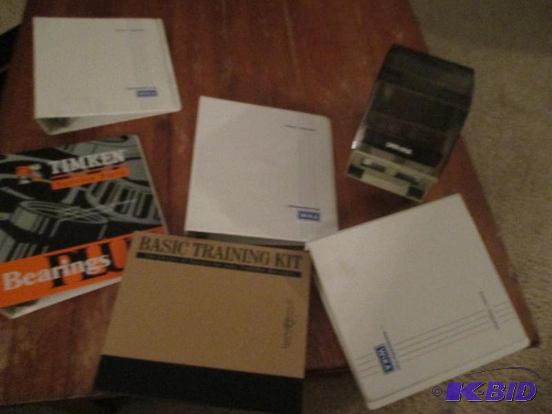 lot 64 image: lot of 3 ring binders and floppy disk holder...