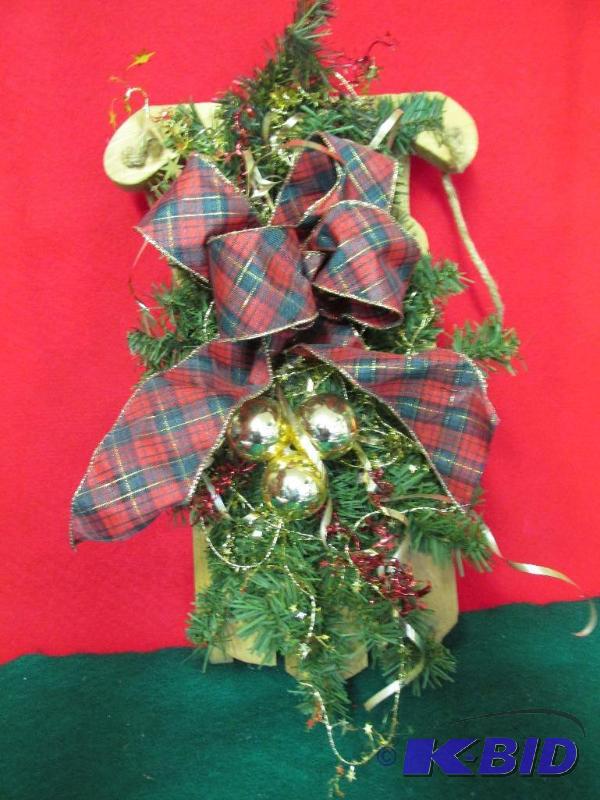 Sled with Greenery