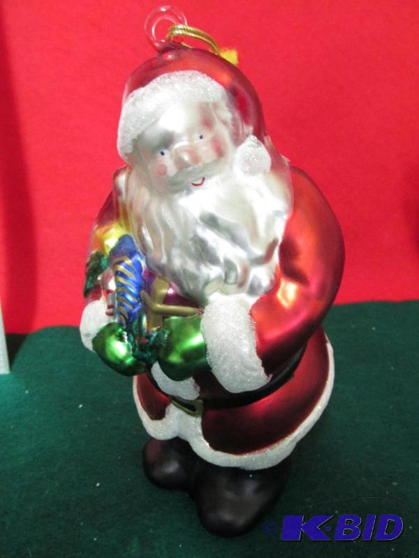 Blown Glass Ornament - Santa