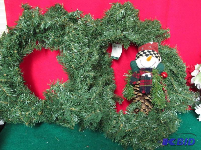 2 Large Unadorned 24 Wreaths 