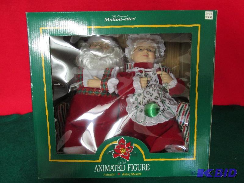 New in the Box -- Mr & Mrs Santa on the Couch