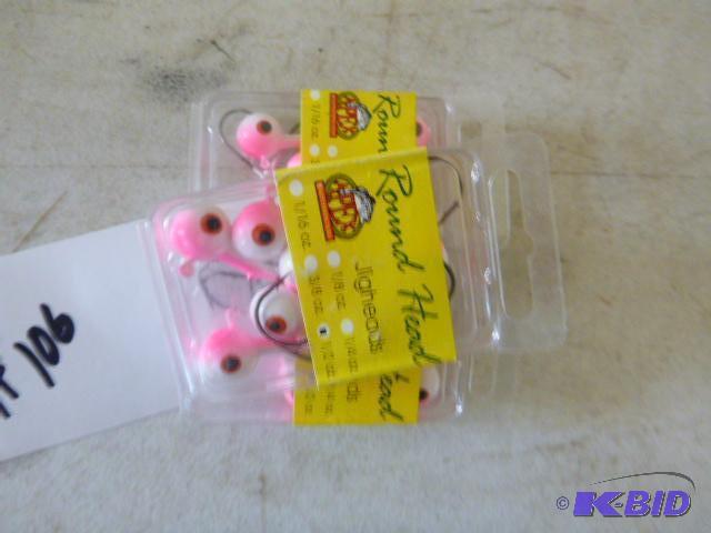 lot 106 image: Three Packs of 6 Apex 12 oz. Jig Heads...