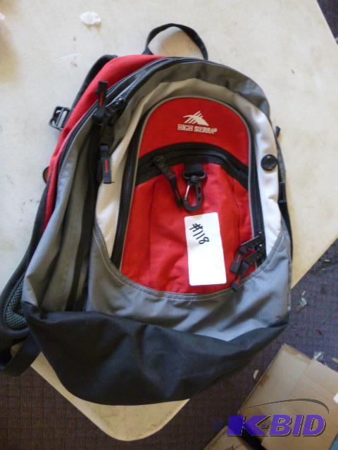 lot 118 image: High Sierra Backpack With suspension strap sy...
