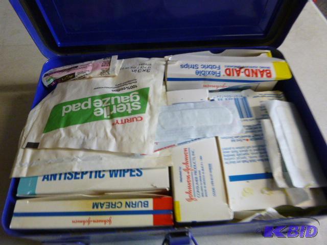 lot 138 image: First Aid Kit in Metal Case...
