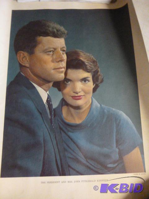 lot 153 image: Picture of President and Mrs. John F. Kennedy...