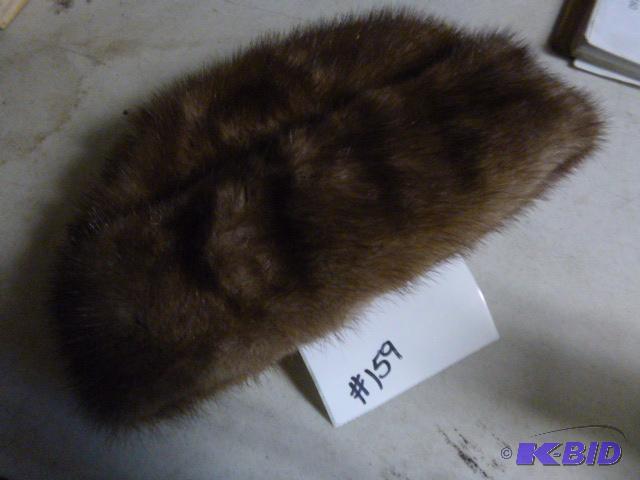 lot 159 image: Fur Hat Size 7 18...