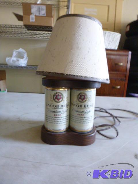 lot 170 image: Jacob Best Beer Can Table Light...