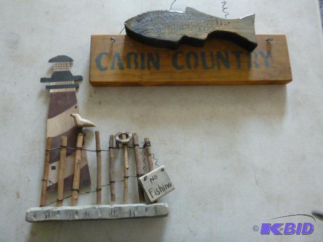 lot 175 image: Two Fishing Decor...