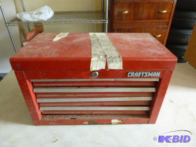 lot 191 image: Craftsman 4 Drawer Toolbox...